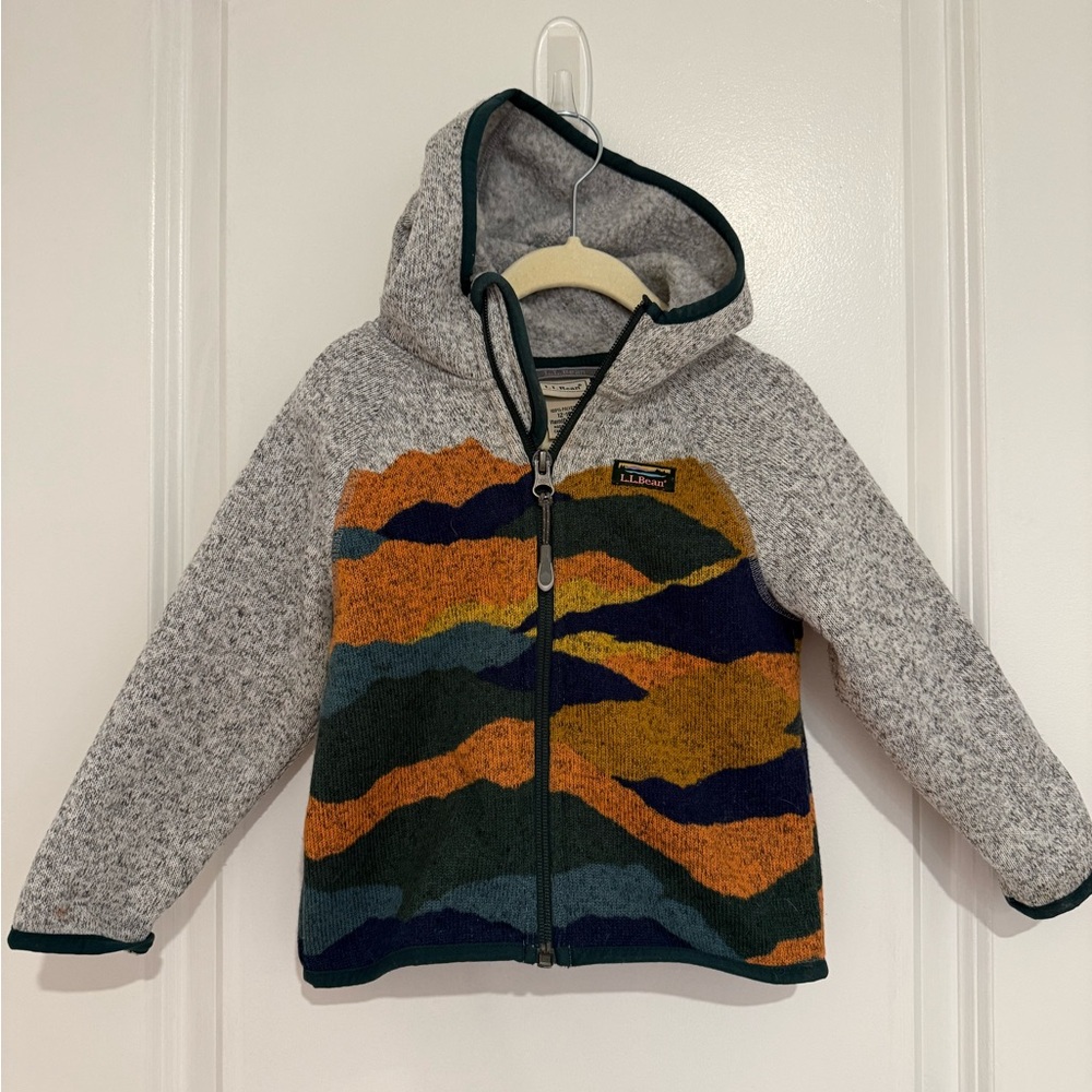 L.L. Bean Kids Hooded Zip Fleece Jacket in Size 12-18 Months